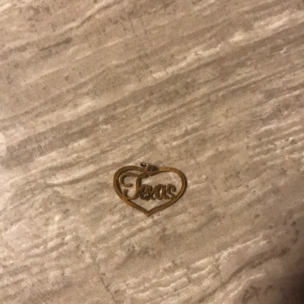 Gold Heart w/Texas